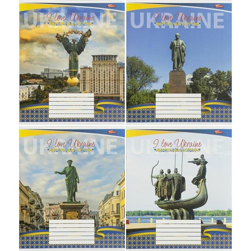 Зошит 24л клітинка "Ukraine" "Мрії здійснюються"