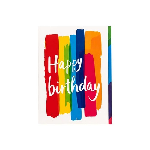 Вітальна листівка "Happy birthday" з QR-кодом та відеопривітанням у конверті