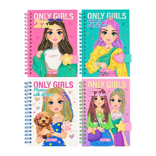 Блокнот-планер для дівчаток 113 * 166см 64л. "Only Girls Planner" з наклейками