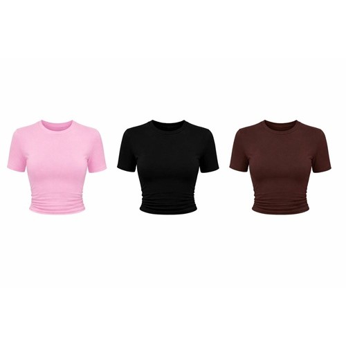 Базовий топ із коротким рукавом, мікродайвінг, весна-літо