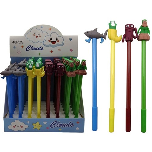 Ручка кулькова "Меми-Brainrot", синя