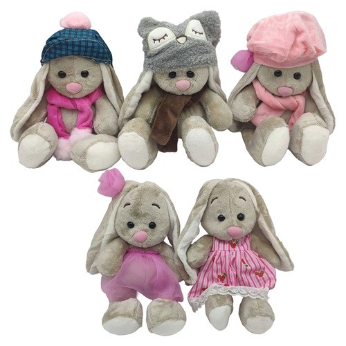 Іграшка м'яка "Зайчик модний" 23см