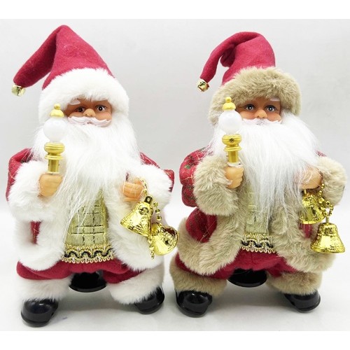 Іграшка музична з рухом "Санта крутиться" 30см, англ.мова