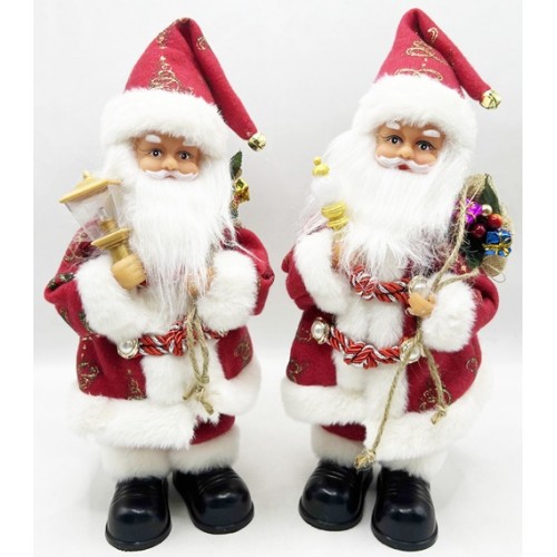 Іграшка музична з рухом "Санта з ліхтариком" 30см ,англ.мова