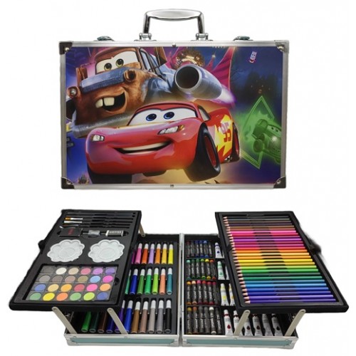 Набір художника для творчості 145 предметів "Машина" в алюм.валізі 34,5*23*8,5см