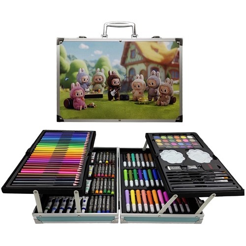 Набор художника для творчества 145 предметов "Монстрик" в чемодане 34,5*23*9см