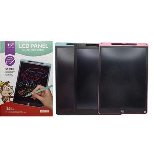 Планшет дитячий для малювання (малює кольоровим-5кол.) LCD діагональ 16" 23*34см