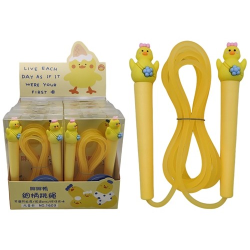 Скакалка силиконовая "Утенок" 2,8м