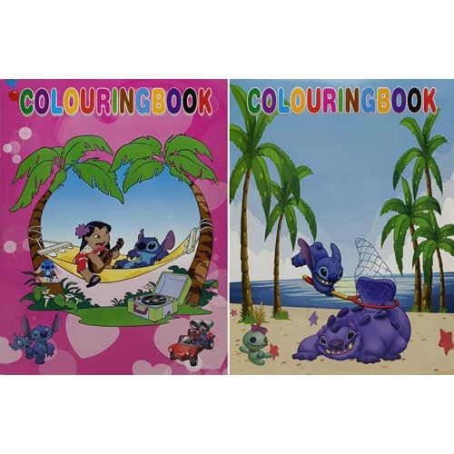 Альбом -розмальовка А4 "Стіч" 8арк.+2арк.наліпки