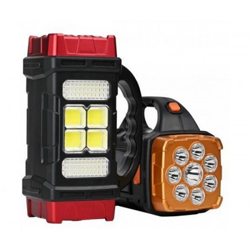 Аккумуляторный LED фонарь Hurry Bolt  аварийный светильник с солнечной панелью и Power Bank
