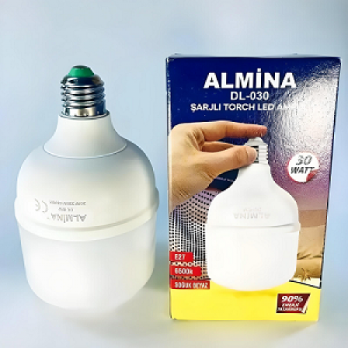 Аккумуляторная лампа E27 ALMINA DL-030 30W (Турция)