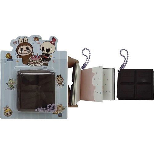 Блокнот-міні арома "Шоколад Монстрик" 5*4см, 64арк., обклад. силікон 