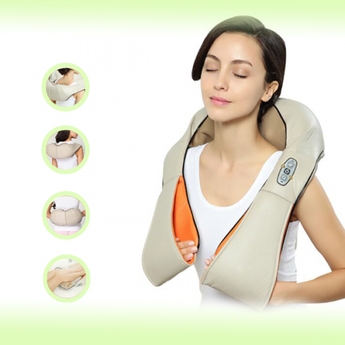 Роликовый массажер для спины и шеи Massager of neck kneading