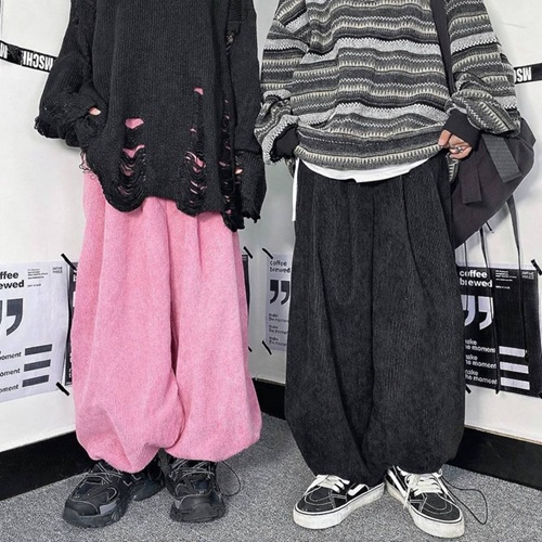 Брюки вельветові з кишенями Oversize (42-48)