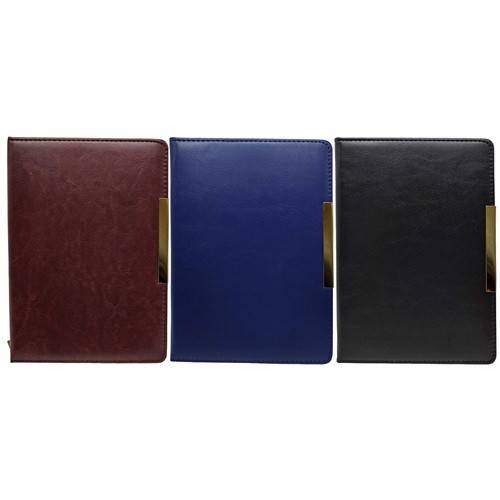 Щоденник А5 недатований "Вставка золото", 150 аркушів шкір/зам.