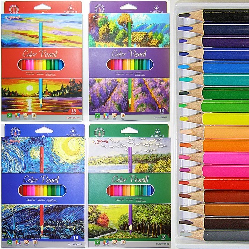 Набор цветных карандашей "ЛАНДШАФТ" 18цв