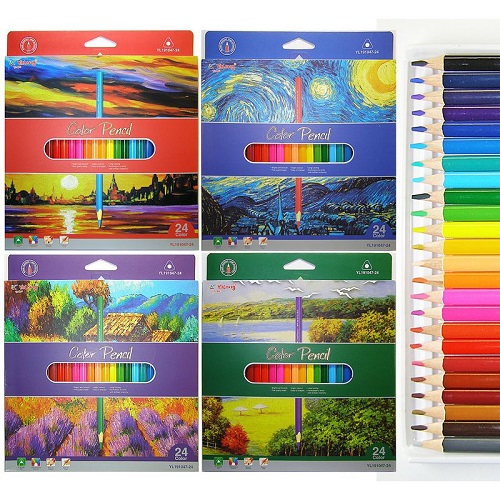 Набор цветных карандашей "ЛАНДШАФТ" 24цв