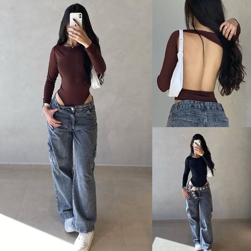 Жіноче боді з відкритою спиною, мікродайвінг