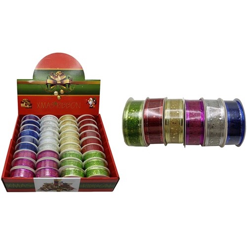 Стрічка декоративна "Блискитки" 25мм*3м