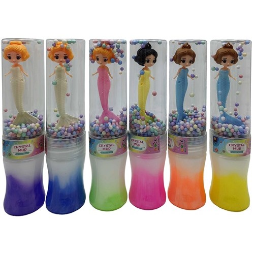 Слайм з іграшкою "Русалочка в кульках" 19см