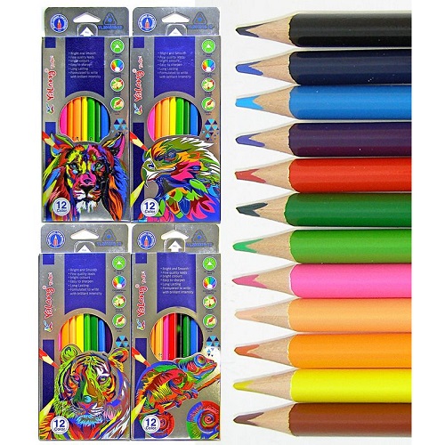 Набор цветных карандашей "Цветные мазки" 12цв