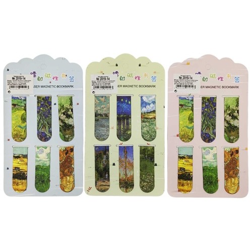 Закладка магнитная для книг 6шт. "Ван Гог"