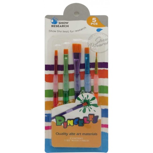 Набір пензликів для малювання - синтетика 5 штук