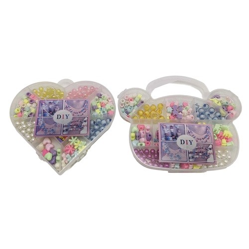 Бусинки для творчества в кор. "Сердце/Мишка"