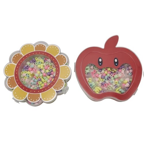 Бусинки для творчества в кор. "Яблоко/Цветок"