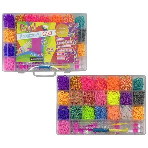 Набір для плетіння - резиночки 5500шт.в кор."Валіза"+інстр-ти+гачки