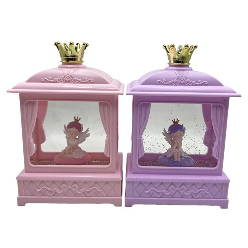 Сувенір світящ.LED музичний "Янгол" гель,блискіт., 20,5*13,5см