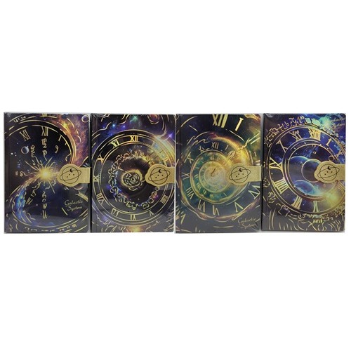 Блокнот із чорними аркушами на магніті А5 "Золота Галактика" 13*18,5см, 96арк.