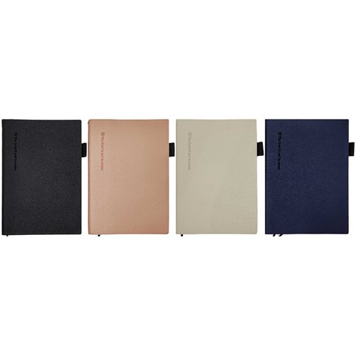 Блокнот с держателем для ручки А5100л.кож/зам,80г/м2,клетка