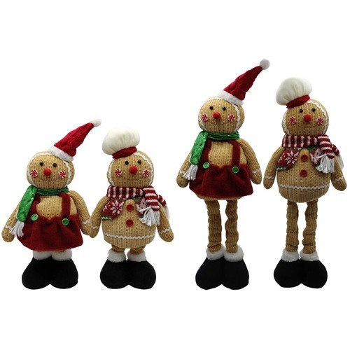 Іграшка м'яка "Пряничний чоловічок-висувні ніжки" 34-50см