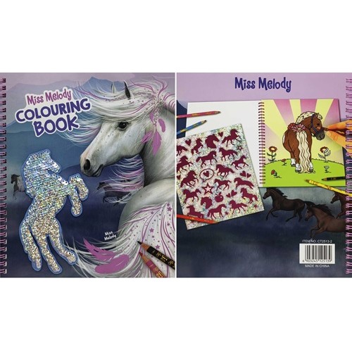 Альбом для творчості "Коник" 24*20см, 20аркуш.розмальовка,1арк.наліпки