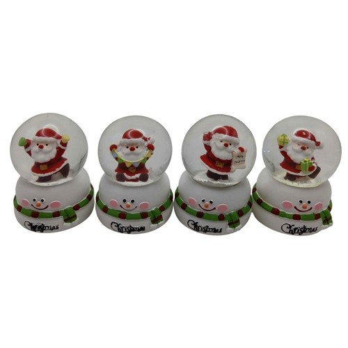Сувенір "Куля снігова 65мм -Санта"