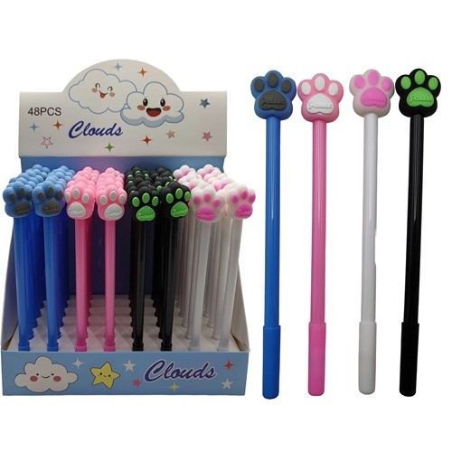 Ручка кулькова "Лапка", синя