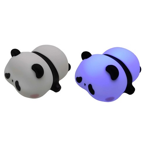 Світильник-нічник дитячий сенсорний силіконовий "Панда лежить" змінює 5кол.,10*13см,USB