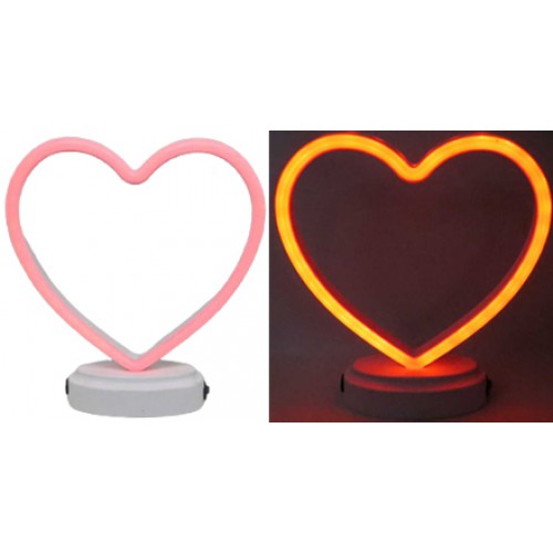 Лампа-ночник детский Led "Сердце-контур" 21*19см, USB