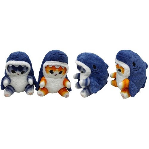 Іграшка м'яка "Котик у костюмі акули" 20см