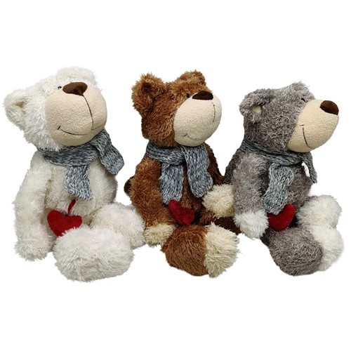 Іграшка м'яка "Ведмідь із серцем об'ємним" 33см