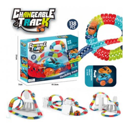 Автомобільна перегонова траса з машинкою Cheangeble Track 138 pcs 3+