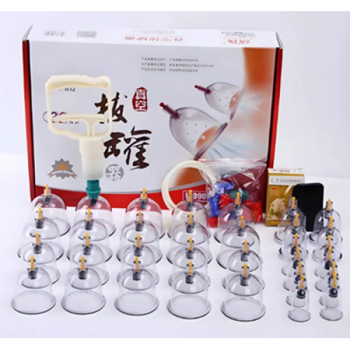 Набір вакуумних масажних банок 32шт з насосом-вакууматором