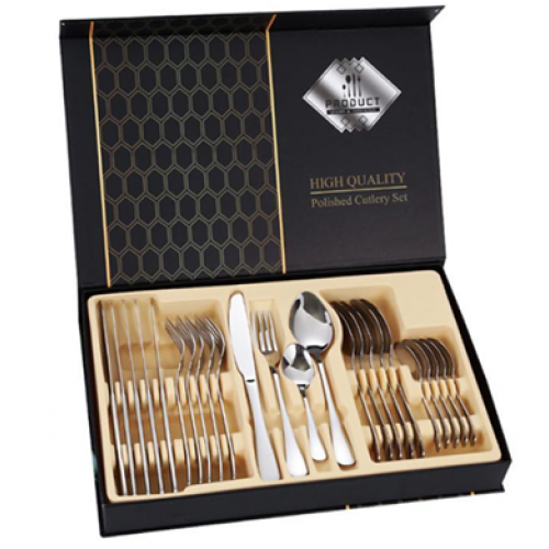 Набір столових приборів на 6 персон 24 предмети в коробці