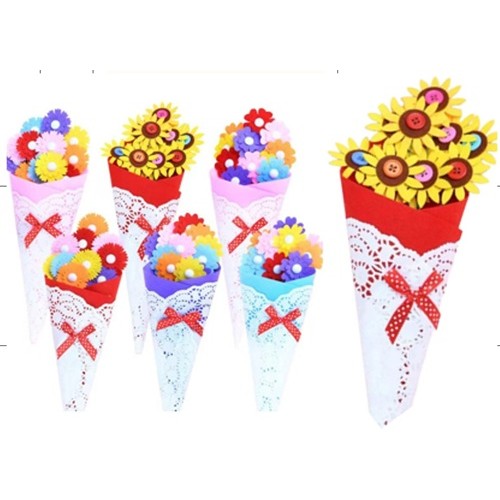 Набір для творчості "Зроби аплікацію з фетру-букету з квітами" 20*30см