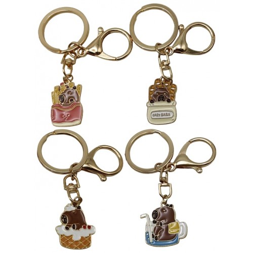 Брелок металевий "Капібара" 6см