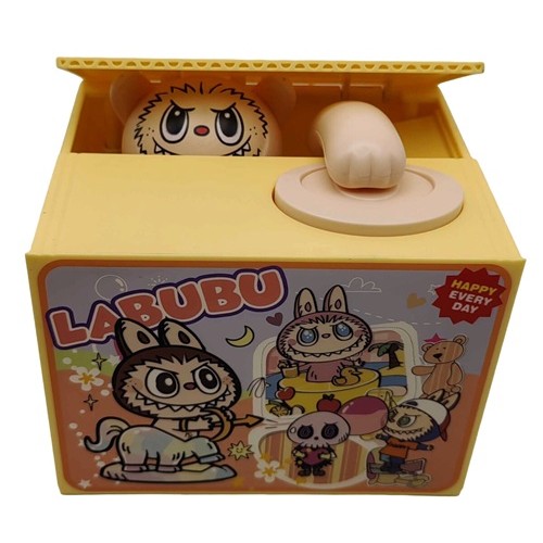 Скарбничка дитяча інтерактивна "Монстрик" 12*10*9,2см, на батарейках