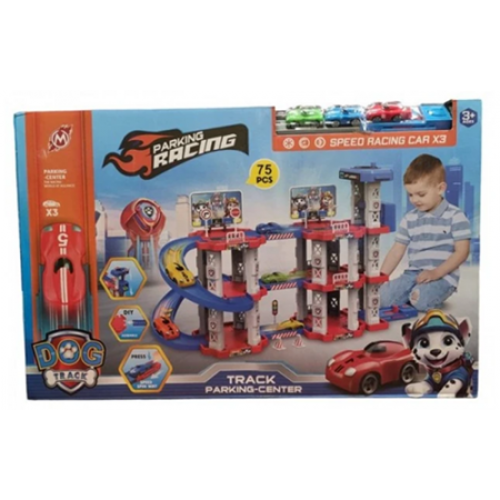 Іграшковий трек паркінг Childrens Rail Car, Щенячий патруль 75 деталей 3 машинки