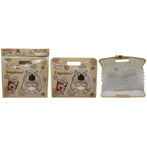 Портфель ПВХ А4 з 12 відділеннями "Капібара" 32,5 * 28см