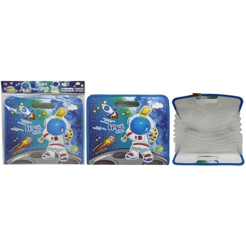 Портфель ПВХ А4 з 12 відділеннями "Космонавт" 32,5*28см